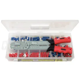 Coffret de Pince à sertir standard pour cosses pré-isolées et 270 cosses KS TOOLS 115.1230 