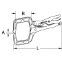 Pince étau pour cornières profondes L 285 mm KS TOOLS 115.1071 