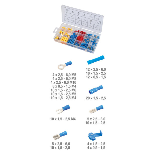 Assortiment de cosses 160 pièces KS TOOLS 970.0290 