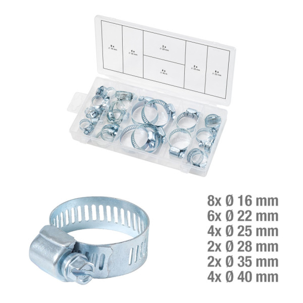 Assortiment de colliers de serrage 26 pièces KS TOOLS 970.0070 