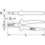 Pince coupante diagonale 125mm ouverture automatique ULTIMATE KS TOOLS 922.8011 