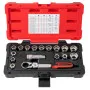 Coffret de douilles traversantes TRIPLEplus® 3/8'' - 1/2'' - 10 à 24 mm KS Tools 922.4040 