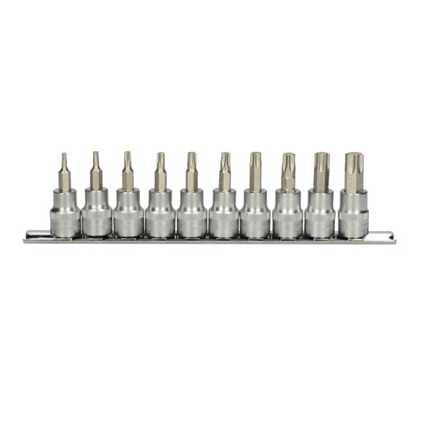 Rail de 10 douilles tournevis ULTIMATE TORX 3/8" KS TOOLS 922.3939 