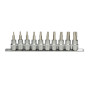 Rail de 10 douilles tournevis ULTIMATE TORX 3/8" KS TOOLS 922.3939 