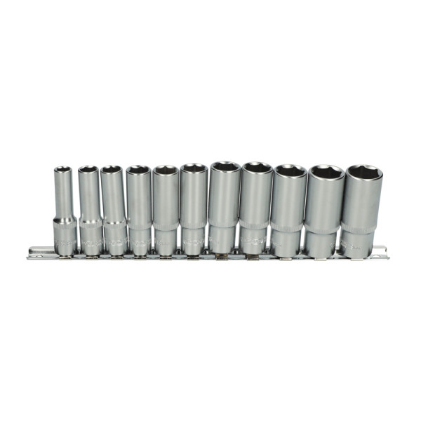 Jeu de 11 douilles ULTIMATE 6 pans sur rail 3/8'' KS TOOLS 922.3845 