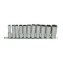 Jeu de 11 douilles ULTIMATE 6 pans sur rail 3/8'' KS TOOLS 922.3845 