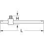 Poignée coulissante en T ultimate 1/4" L110mm - KS TOOLS 922.1451 