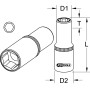 Douilles à bougies ultimate 6 pans 3/8'' 13/16'' KS TOOLS 922.3952 