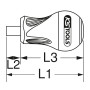 Tournevis porte-embouts Tom pouce ULTIMATE 1/4', L. 10 mm KS Tools 922.1197 