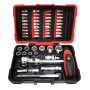 Coffret de douilles et embouts ULTIMATE 1/4'', 52 pièces avec cliquet MODIFIX KS Tools 922.0651 