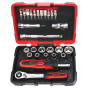 Coffret de douilles et accessoires ULTIMATE® 1/4'', 27 pièces KS Tools 922.0626 