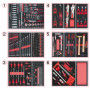 Composition d'outils 6 tiroirs pour servante, 455 pièces KS TOOLS 714.0452 