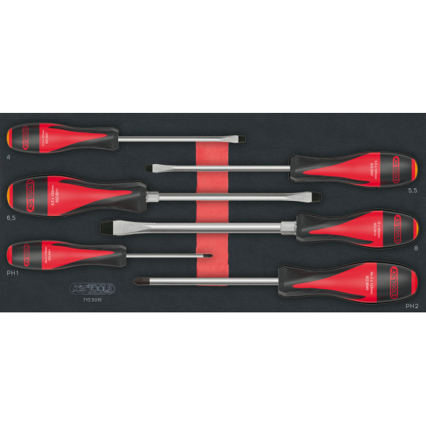 Module de tournevis ULTIMATE Fente - PHILLIPS, 6 pièces KS TOOLS 713.5015 