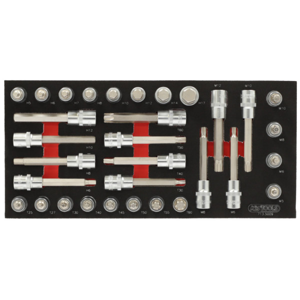 Module de douilles tournevis ULTIMATE 1/2'', 32 pièces KS TOOLS 713.5009 