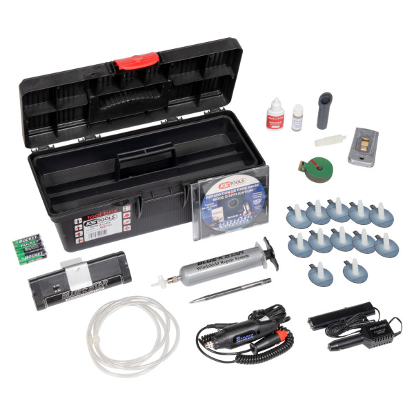 Kit de réparation de pare brise 14 pièces KS TOOLS 160.0240 