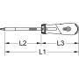 Tournevis à cliquet 1/4’’ à poignée révolver GEARplus KS TOOLS 159.2051 