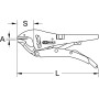 Pince étau 250mm à crémallière Pro 7 KS TOOLS 115.1036 