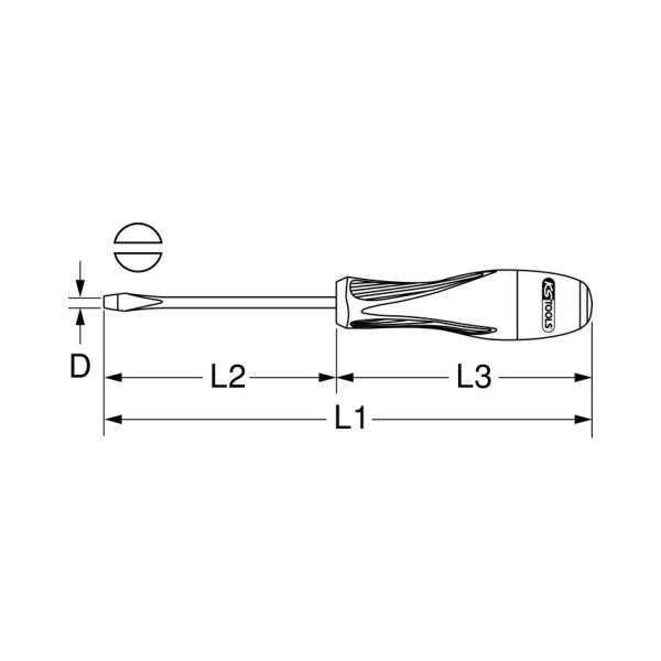 Tournevis Plat Isolé 1000V – Sam Outillage (état Neuf)