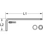 Clé mâles 6 pans Extra longues tête spherique KS TOOLS 