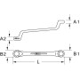 Clés polygonales contre-coudées KS TOOLS 