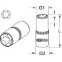 Douilles 1/2" ULTIMATE TORX KS TOOLS 