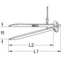 Compas droits à ressort KS TOOLS 