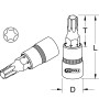 Douille tournevis 3/8’’ TORX L.50 mm ULTIMATE KS TOOLS 