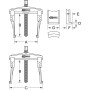 Extracteurs universels à deux griffes fines KS TOOLS 