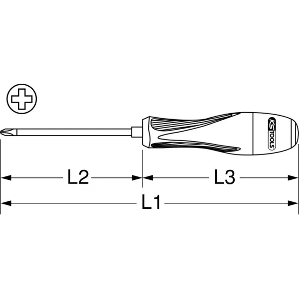 Tournevis isolés PHILLIPS® ULTIMATE pour borniers électriques KS Tools 