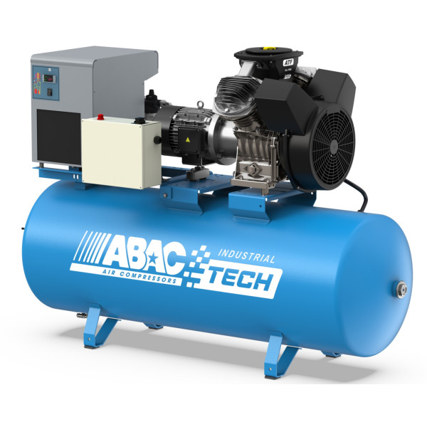 Compresseur d'air sur réservoir avec sécheur 500L 7.5CV 10 BAR ABAC Tech ATL 7.5 500D 10