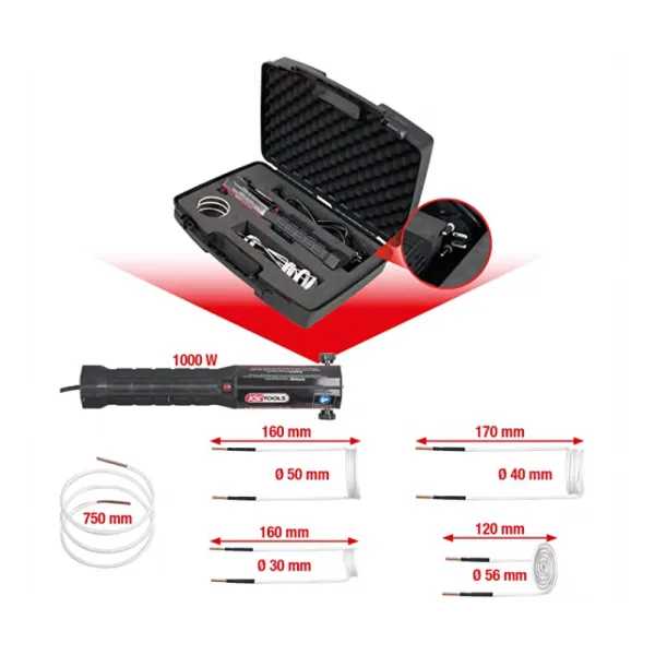 Coffret de pistolet à chaleur par induction KS Tools 500.8480