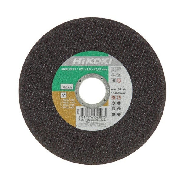 Disque de coupe pour inox/métal Ø125 x 1 mm Hikoki - 782302 