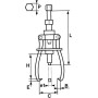 Extracteur A Vis A Pas Differentiel + 6 Griffes Int / Ext SAM Outillage - 485-1J3