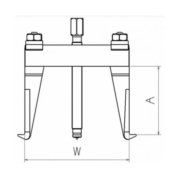 Extracteur 2 Bras Rigides 25 - 80mm - 2T SAM Outillage - EX-830P