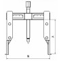 Extracteur 3 Griffes A Pieds Fins 40 - 215mm - 7,5T SAM Outillage - EX-320-40