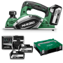 Rabot 82mm, 2 Batteries 18V 5.0Ah, Chargeur, Coffret HIKOKI - P18DSLWPZ