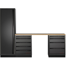 Mobilier d'Atelier 3 Éléments MOBILIO BLK Kraftwerk - 3964K-BLK-014