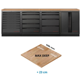 Mobilier d'Atelier 4 Éléments Max Deep MOBILIO EX BLK Kraftwerk - 3964K-BLK-004-EX