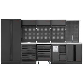 Mobilier d'atelier 4 éléments Mobilio BLK Sanitory Kraftwerk - 3964D-BLK-IX-SANA