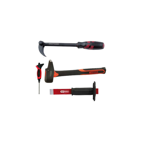 Ensemble Outils Levier Embouts Coudés Avec Poignée Frappe - Kit Mécanicien 45,7 Cm